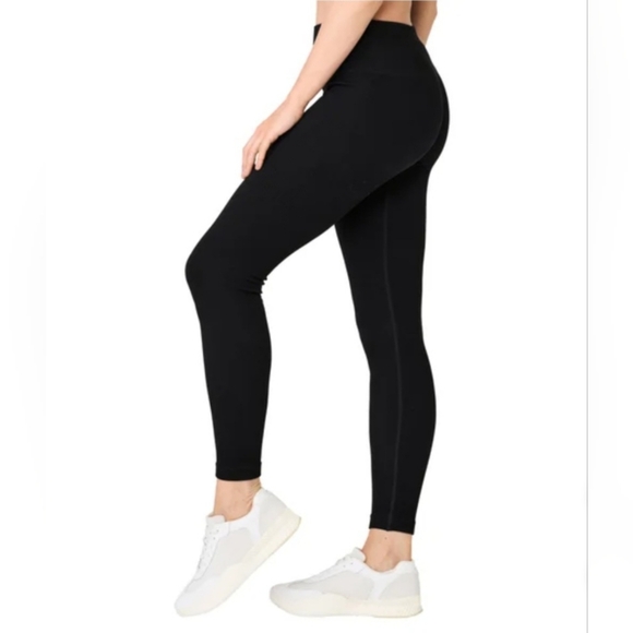 Lemon Ribbed Leggings 2-Pack Women's Size Small Black New In Box - Picture 5 of 11